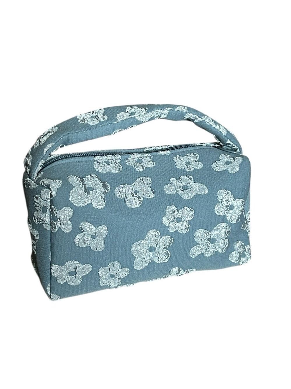 Ulta Beauty Collection Exclusive Blue Floral Cosmetic Bag Makeup Case